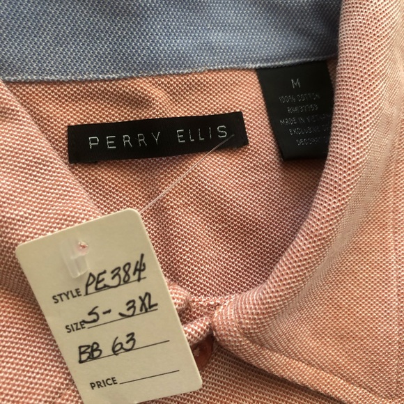 Perry Ellis Men’s Collared Polo Shirt NWT Med - Picture 6 of 6